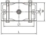 ISOLATOR, FLOOR MOUNT VIBRATION